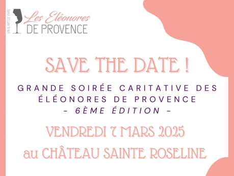 Save the date au Château Sainte Roseline