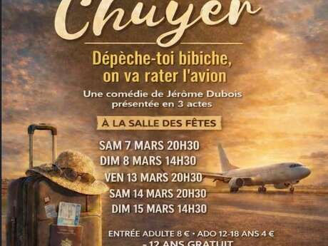 Théatre "Dépêche-toi Bibiche, on va rater l'avion "
