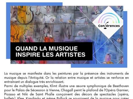 Conférence « Quand la musique inspire les artistes » par Mme Forgione