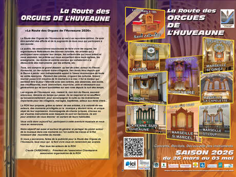 La route des orgues de l'Huveaune - concerts à Marseille