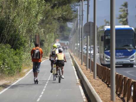 Parcours cyclable du littoral - V65 : Hyères > La Londe les Maures Parcours cyclable du littoral - V65 : Hyères > La Londe les Maures