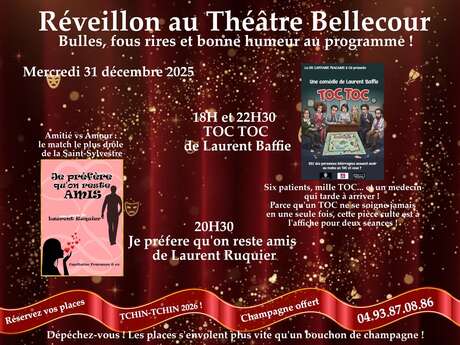 Deux comédies cultes + champagne - Théâtre Bellecour