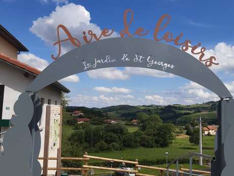 Jardin public, aire de pique-nique et de jeux