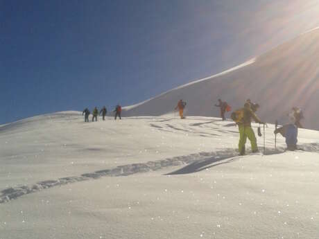 Ski touring in Bernex