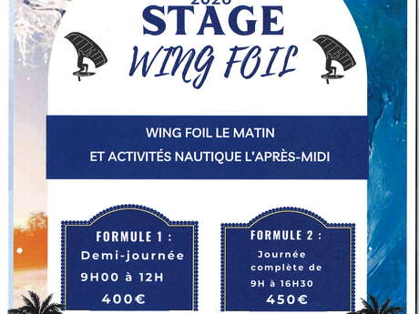 Wing Foil course at the nautical center - spring break activities