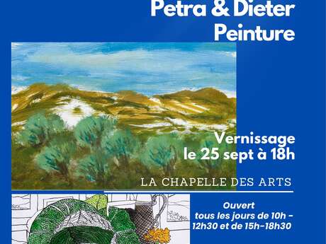 Exhibition at La Chapelle des Arts—Petra Noorlander & Dieter Schierenberg, painting.