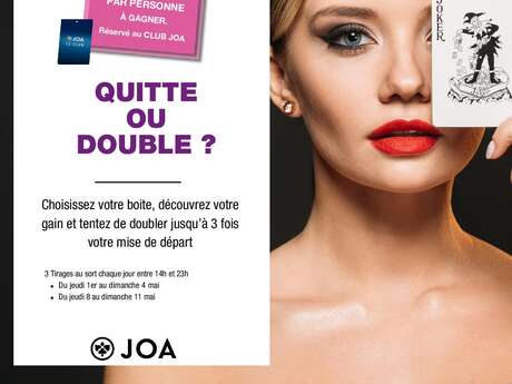Jeu "Quitte ou Double ?" à JOA Casino