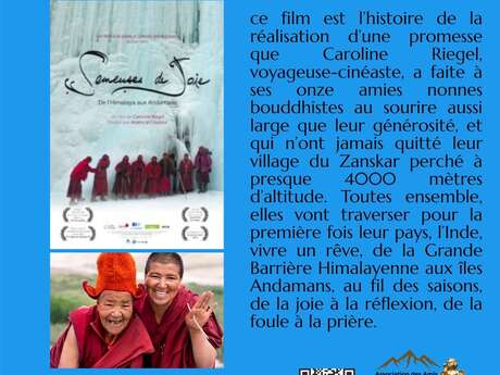 Film conférence "Les semeuses de joie" de l'Himalaya aux Andamans, voyage de onze amies nonnes bouddhistes au Centre Culturel de la Gorge