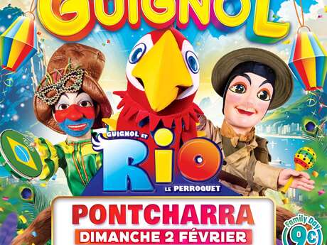 guignol Rhône Alpes et Rio le majestueux perroquet