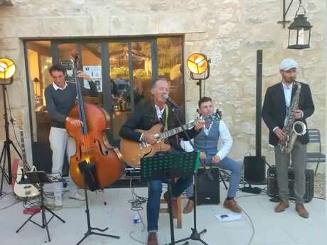 Dîner concert au Chat Blanc - Quintet Bleu Nuit (jazz) - Foodtruck Pierre qui Roule