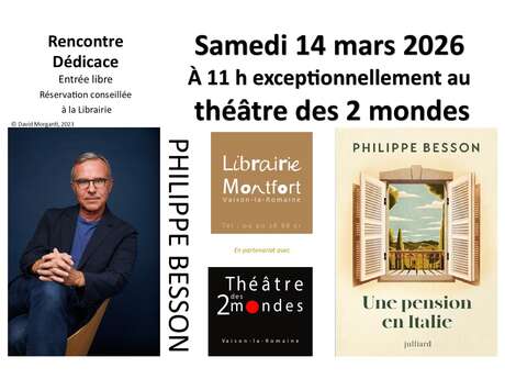 Rencontre dédicace  - Philippe Besson