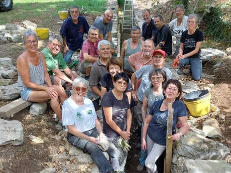 Chantier muret participatif à St-Symphorien