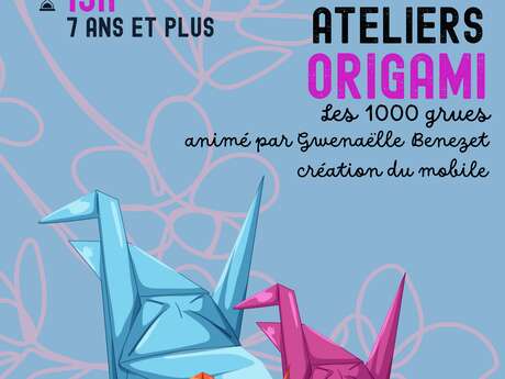 Ateliers Origami à la Médiathèque Château-Arnoux-Saint-Auban