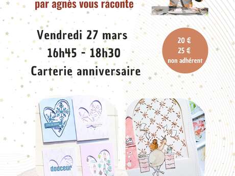 Atelier scrapbooking : carterie anniversaire