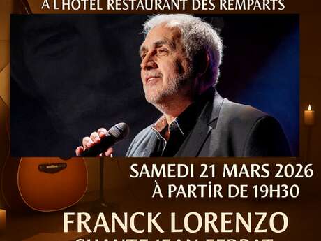 Special Jean FERRAT dinner concert with Franck LORENZO
