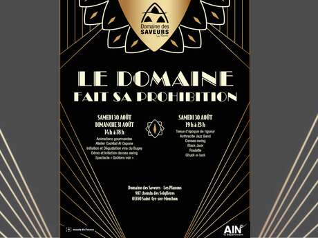 Soirée années folles - Le Domaine fait sa prohibition !