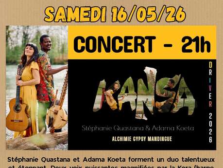 Concert : Alchimie Gypsy Mandingue avec Stéphanie Quastana & Adama Koeta