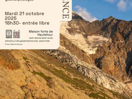 Conférence " Pourquoi et comment protéger les glaciers et les écosystèmes qui leurs succèdent?" par Jean-Bapstiste Bosson, glaciologue de l'association Marge Sauvage
