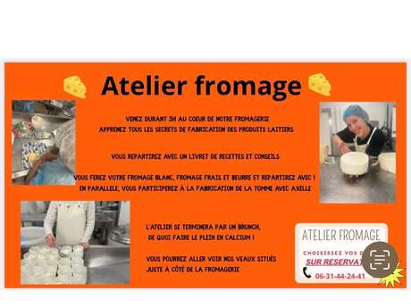 Atelier fabrication beurre & fromage frais à la ferme