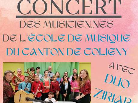 Concert de l'Ecole de musique du Canton de Coligny avec le DUO ZIRIAB