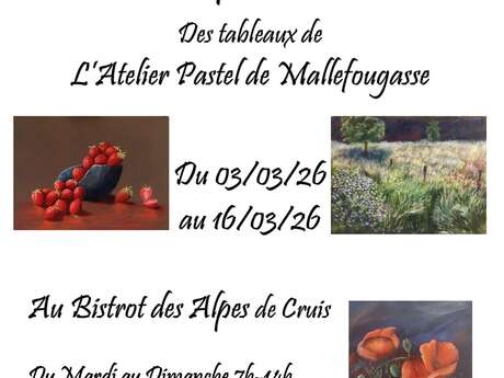 Exposition des oeuvres de l'Atelier Pastel de Mallefougasse