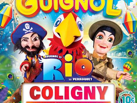 Guignol Rhône Alpes et Rio le majestueux perroquet