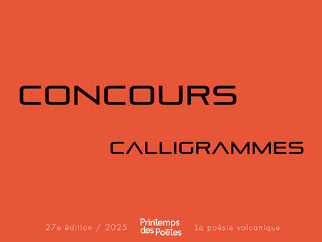 CONCOURS CALLIGRAMMES Du 2 janv au 24 fév 2025