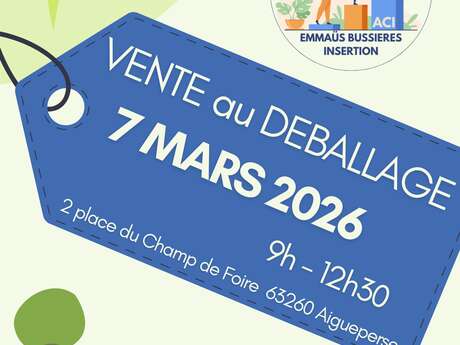 Première édition des ventes au déballage