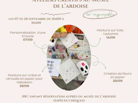 Ateliers créatifs au Musée de l'Ardoise