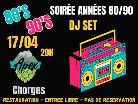 Soirée Années 80/90's - Apex Brewpub