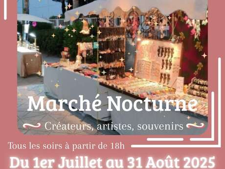 Marché artisanal nocturne à Golfe-Juan