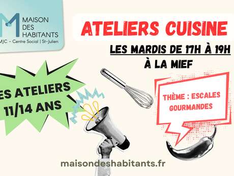Ateliers 11-14 ans - Cuisine