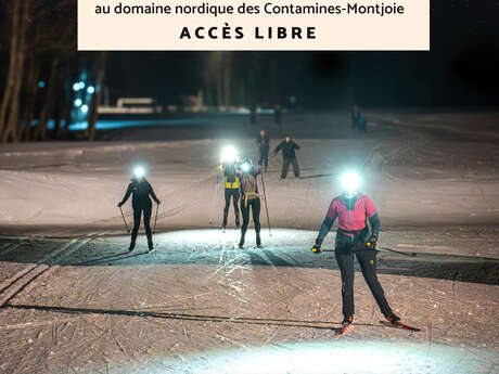 Nocturne de ski de fond