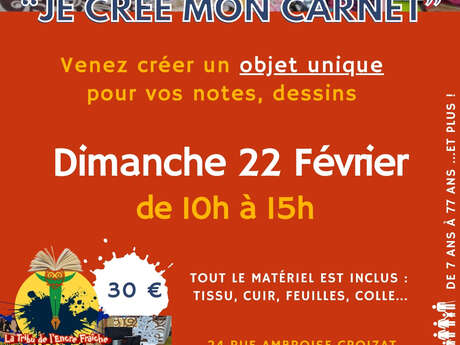 Atelier créatif : Créez votre carnet