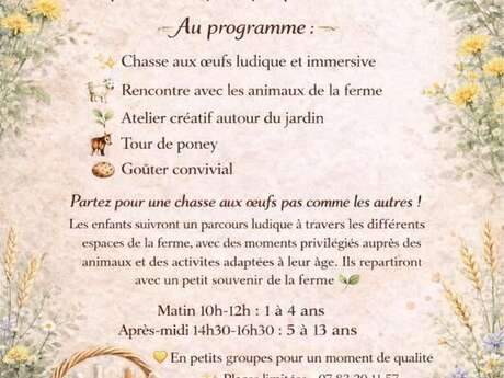 Fête de Pâques à la ferme à Villelaure