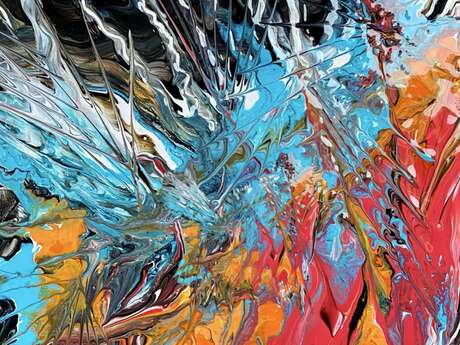 Exposition de peintures abstraites