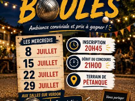 Concours de boules nocturnes