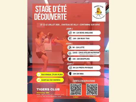 Stage d'été de découverte - Sports de combat