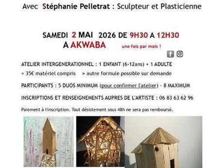 Atelier sculpture en bois recyclé !