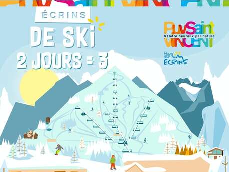 Écrins de Ski : 2 jours = 3 de ski  à partir de 299€/personne - Station de Puy Saint Vincent