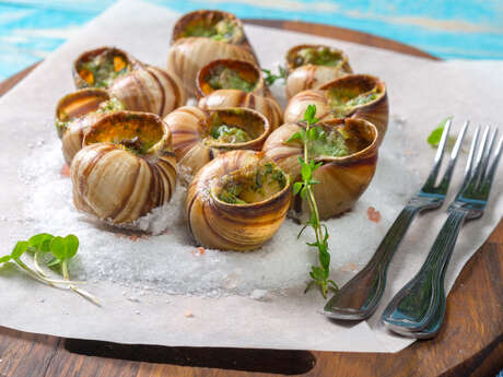 Vente de CROQUILLES d'escargots à déguster sur place