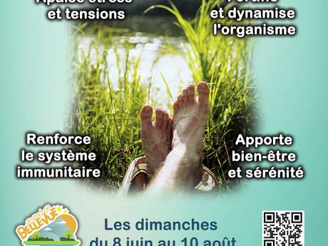 Séance de réflexologie plantaire en plein-air
