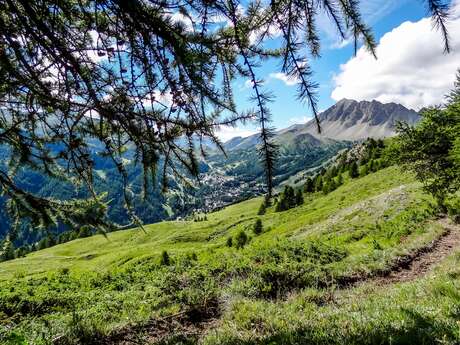 Les balcons de Vars depuis Chabrières