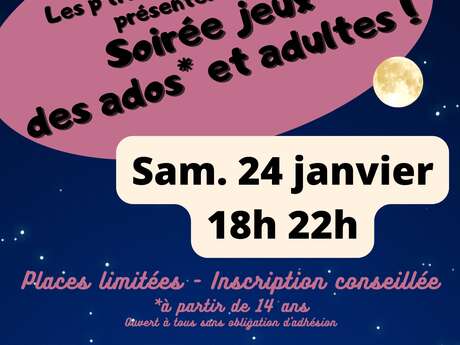 Soirée jeux ados adultes