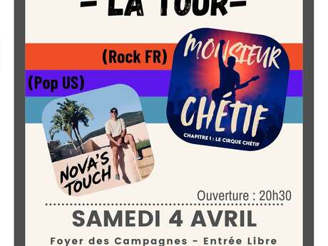 Concert - Rock La Tour I Monsieur Chétif & Nova's Touch