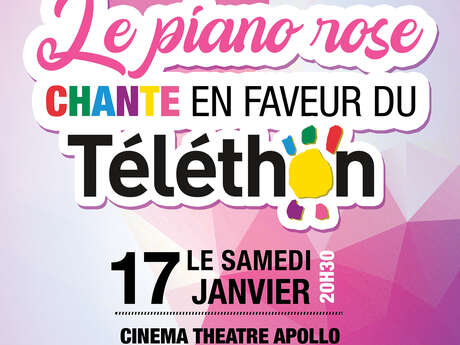 Le Piano Rose chante en faveur du Téléthon
