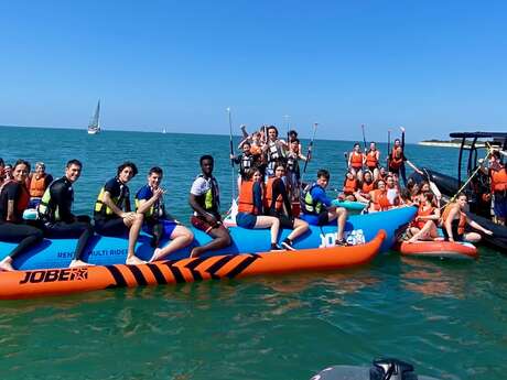 Remo gigante y paseo en barco por Tex La Flotte