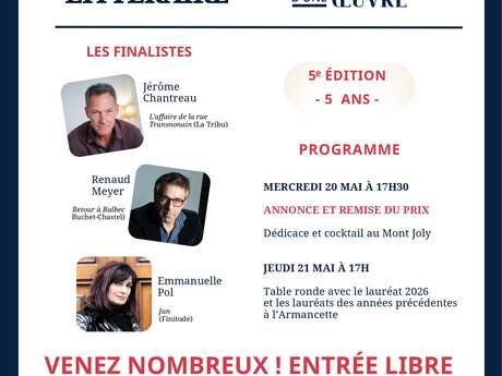 Remise du prix littéraire - Naissance d'une œuvre