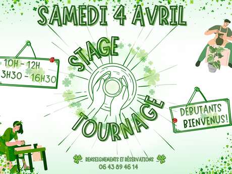 Stage de tournage (poterie)