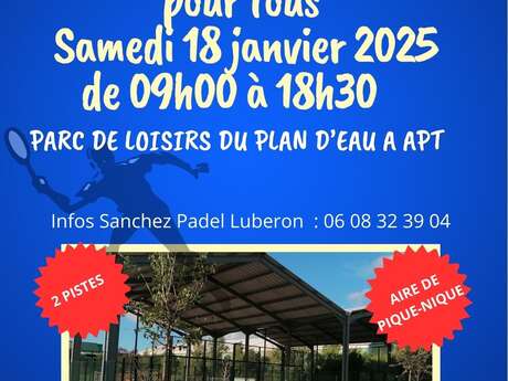 Journée portes ouvertes - Initiation au padel au parc de loisirs du plan d'eau à Apt